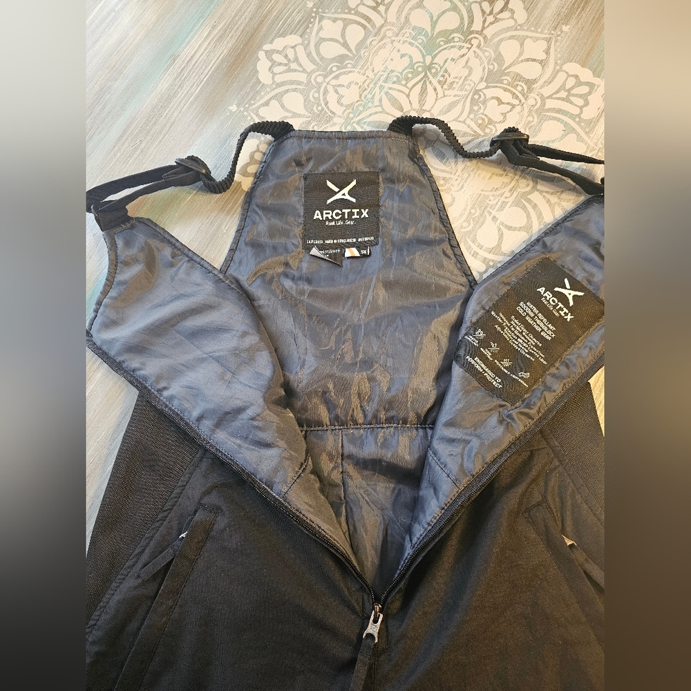 WOMEN'S Arctix Essential Black Insulated Snow Bib Overalls (Small)(31L)☃️ - Picture 13 of 16